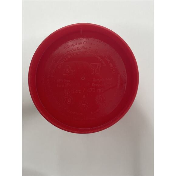 2 Starbuck Holiday Limited Ed 2013 Christmas Reusable Hot Drink Cup Grande 16oz - Picture 5 of 8